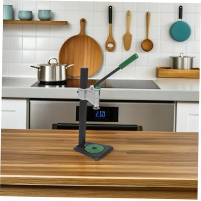 Hemobllo Manual Bottle Capping Machine for Standard Glass Bottles with Adjustable Height 7.8-18.3 Inches Iron Lever Bench Capper Featuring Stable Tabletop Base and Easy Cleaning