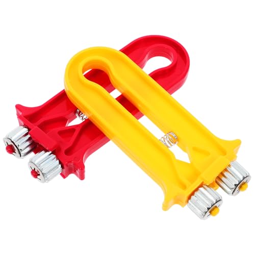 Beekeeping Hive Frame Wire Tightener and Frame Gripper Tool 2pcs Set Yellow and Red for Beehive Repair