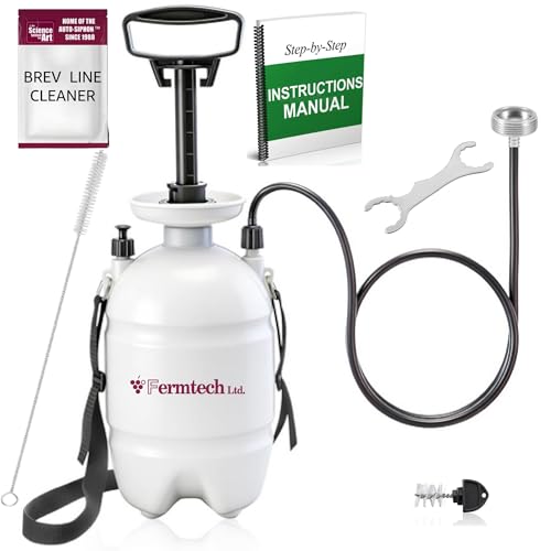 Beer Keg Line Cleaning kit Faucet Adapter - Hand Pump Pressurized - Easy Safe to Use Keg Cleaner - w/Brush, Wrench, Faucet Plug Brush, Ball Lifter, Instructions Manual and. 4oz Cleaner. - style: Faucet Tap