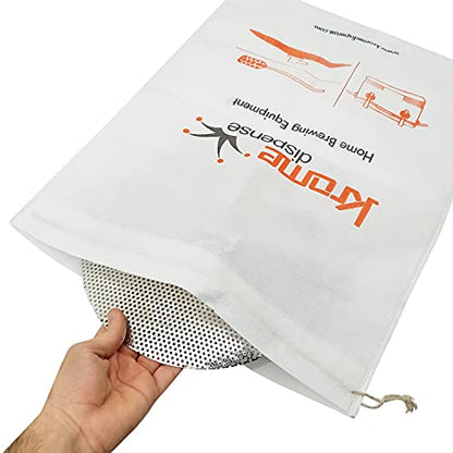 Krome's Stainless Steel False Bottom With Size15.35” for Home Brewing, Beer Kettle, and Mash Tun - C389 (12 inch)
