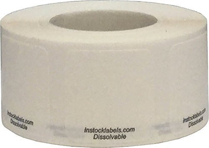 Dissolvable Food Storage Labels Blank Shelf Life for Food Rotation Prep 1 Inch Square 500 Adhesive Stickers