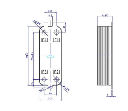 12 Plate Heat Exchanger Beer Wort Chiller Cooler 304 Stainless Steel for Cooling Counterflow Chiller Water Heating