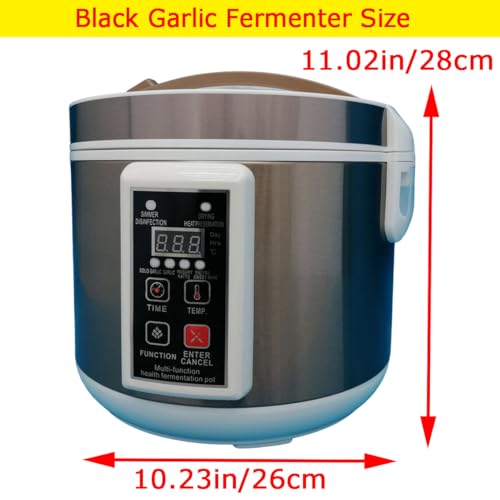 6L Black Garlic Fermenter Multi-functional Garlic Fermentation Pot Full Automatic Intelligent Control Fermentation Pot for Yogurt Enzyme Natto Sweet Rice Fruit Wine Kimchi - size: 6L