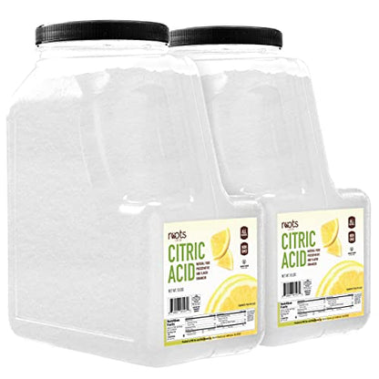 Roots Circle All-Natural Citric Acid | 2 Pack - 20 Pounds | Kosher for Passover | Food-Grade Flavor Enhancer, Household Cleaner & Preservative | for Skincare, Cooking, Baking, Bath Bombs - size: 20 Pound (Pack of 2)