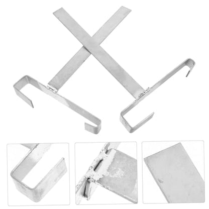 Sosoport 2pcs Beehive Frame Holder Stand Bee Frame Holder Beekeeper Tools Stainless Steel