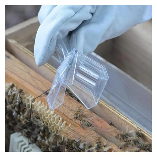 16 Pcs Transparent Clip Plastic Book Cage Bee Gear Beekeeping Tools Catching Clamp Queen Controller