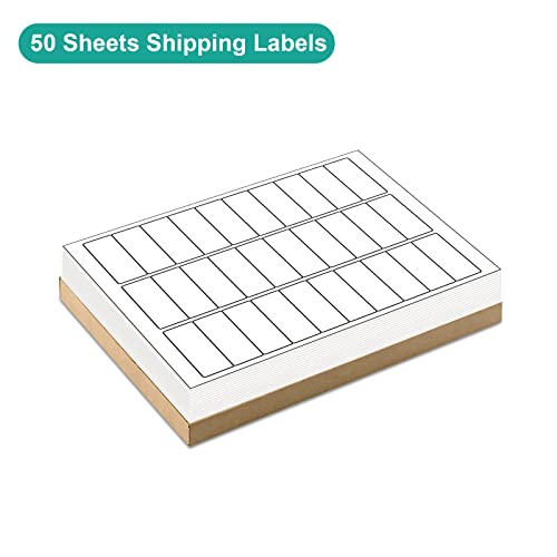 MFLABEL 1" x 2-5/8" Address Labels for Laser & Inkjet Printers 15,00 White Shipping Stickers(50Sheets,30/Sheet)+48 Free Fragile Stickers | Easy to Peel,Mailing Labels for Packages, Shipping - size: 1" x 2-5/8" (30-up), style: 50 Sheets
