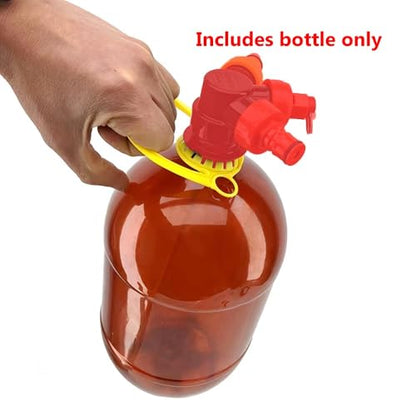 4L PET Oxebar Keg With Cap & Handle - Pressurized Growler for Home Brewing Beer, Lightweight & Oxygen Barrier (Bottle Only)