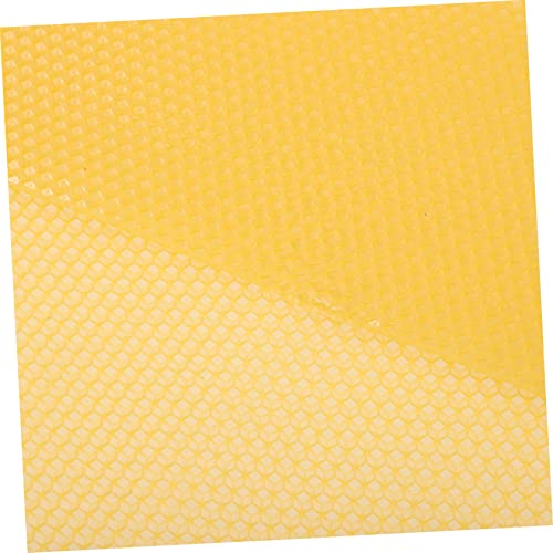 Happyyami 30pcs Beekeeping Essentials Beehive Wax Foundation Sheets Honeycomb Cell Frames DIY Beehive Building Natural Beeswax Sheets