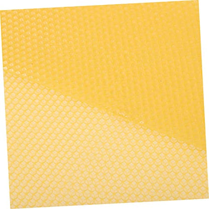 Happyyami 30pcs Beekeeping Essentials Beehive Wax Foundation Sheets Honeycomb Cell Frames DIY Beehive Building Natural Beeswax Sheets