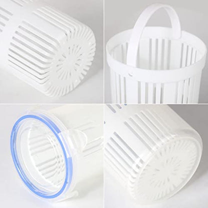 Pickle Jar with Strainer Insert, Multifunctional Deli Food Storage Container, Transparent Leakproof Pickle Container, Pickle Holder Keeper Lifter