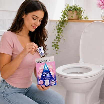 Astonish Toilet Bowl Cleaner Tablets, 8 Count – Fizzing Drop In Tabs Remove Limescale, Calcium & Rust – No Scrub Foaming Action, Vegan & Cruelty Free, Fresh Peony Scent - size: 8 Count (Pack of 1)