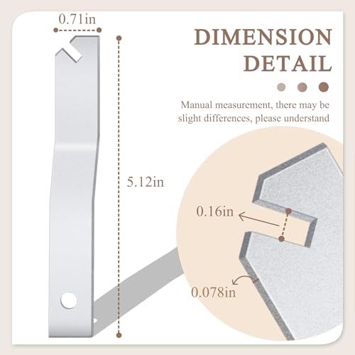 5PCS T Wrench T Security Picture Hanger Wrench T Screw Security Wrench for Picture Security Lock Picture Framing Supplies - size: 5 Pieces