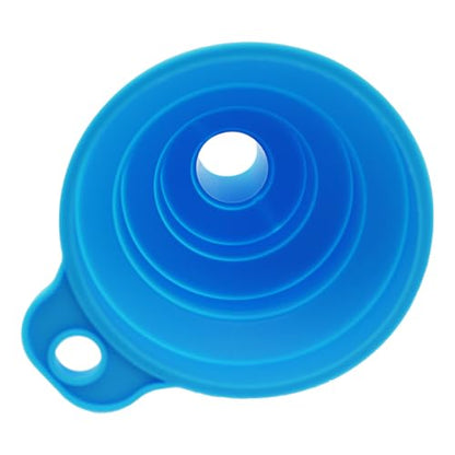 DZS ELEC 10PCS Kitchen Funnel Set 2.95x2.68 Inches Collapsible Rubber Funnels for Liquids Powders Granular Food Ingredients Small Tool Accessories for Transferring Materials of Various Forms