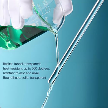 TISMART Glass Beaker Measuring Cup Boro 3.3-250/500/1000ML(4pcs 250ml) | Corrosion-resistant, Anti-oxidation, Heat for Lab, Teaching, Craft, Cooking, DIY, Liquid, Science Lab