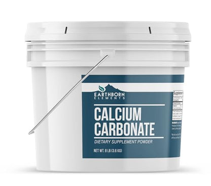 Earthborn Elements Calcium Carbonate Powder (1 Gallon), Natural Antacid, Limestone Powder, Resealable Bucket - size: 128 Ounce (Pack of 1)