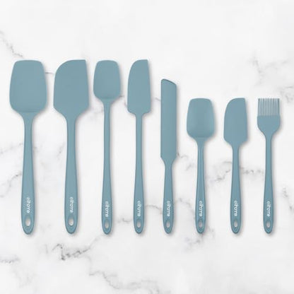Elihome Mini Silicone Basting Pastry Brush, Cooking Brush for Oil Sauce Butter Marinades, Food Brushes for BBQ Grill Kitchen Baking, Baster Brushes Food Grade, Slate Teal Grey - color: Slate Teal Grey