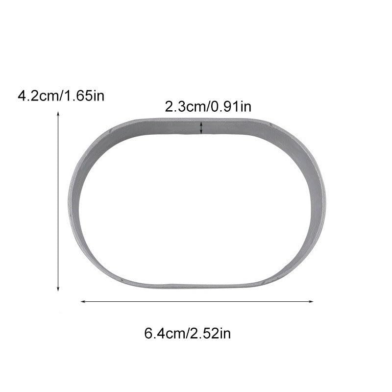 Stainless Steel Cheesecake Mould Oval Cake Mould 10 Pieces