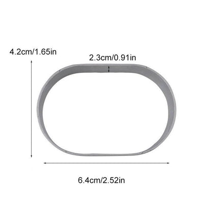 Stainless Steel Cheesecake Mould Oval Cake Mould 10 Pieces
