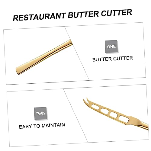 UKCOCO Stainless Steel Butter Spatula and Cheese Cutter Ergonomic Hollowed Out Design for Easy Slicing and Spreading Kitchen Gadget for Cheese and Butter Corrosion Resistant
