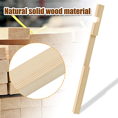 5 Pack Beehive Entrance Reducer 10 Frame Wood Bee Hive Entrance Reducer for Beekeeping, 2 Size Openings, Control Ventilation and Keep Out Honey Robbers, Beekeeping Supplies