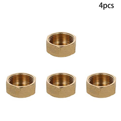 Othmro 4pcs Brass Hex Socket Pipe Fitting, 4/5" Male Thread Hose Adapter Connector Fit for 1" Tubes Pipe Plug Fitting Assortment Set for Garden Pipe Pneumatic Solenoid Valve Gold - size: 4pcs 4/5"