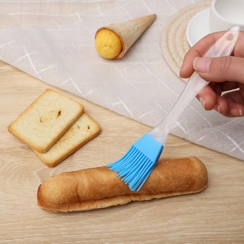 Food Silicone Barbecue Brushes Oil Temperature Resistant Household Kitchen Baking Pastry Oil Brush,summer BBQ,2.5 * 15cm (10pcs,Random color) - color: 10pcs,Random color