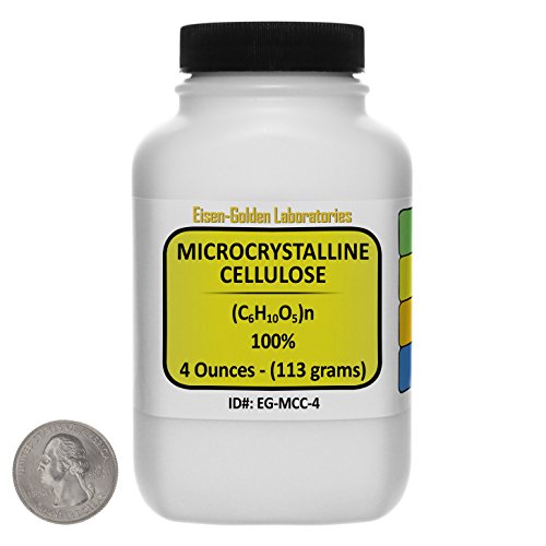 Microcrystalline Cellulose [(C6H10O5) n] USP Food Grade 4 Oz in a Space-Saver Bottle