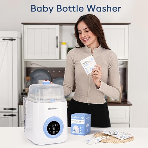 MOMFANN 150 Professional Deep Cleaning Detergent Tablets for All Baby Bottle Washers, Washer Tablets for Bottle Washer and Sterilizer and Dryer, Easy to Use - size: 150Pcs