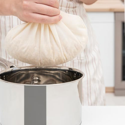Reusable Nut Milk Bags for Straining - Unbleached Cotton Almond Milk Bags - BPA-Free Oat Milk Strainer Bags - Washable Juice Filtration Bags (Set of 3 X-Large - 14"x12") - size: 3 X-Large: 14"x12"