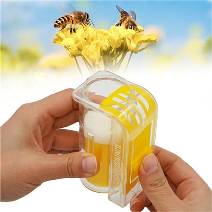 Queen Bee Marker Bottle 6PCS Rearing Queen Bee Marking Catcher Plastic Handed Marker Bottle Plunger Plush Beekeeper Tool Garden Tools