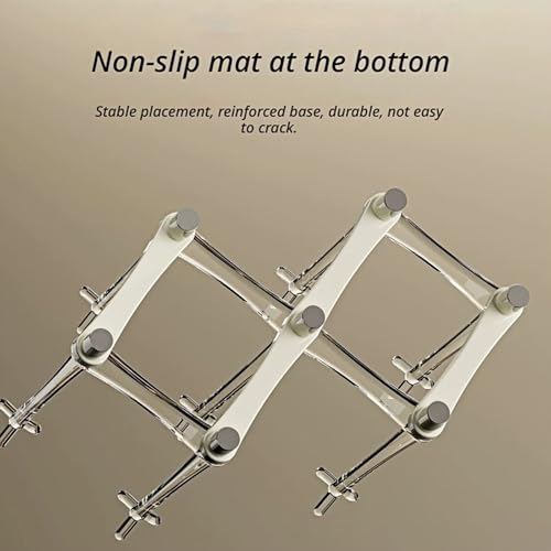 Adjustable Cup Drying Rack-Collapsible Bottle Dryer Stand for Kitchen Counter, Mug Tree & Glass Holder Organizer, Perfect for Baby Bottles, Water Bottles, and Cups