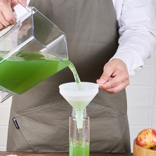 Restaurantware-Met Lux 8-ounce Plastic Funnel, 1 Plastic Funnel - Precise Spout, White Pouring Tool, Wide Spout, For Transferring Ingredients - size: 8 oz, style: Funnel