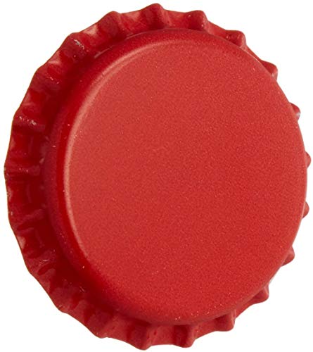 North Mountain Supply CC-RD-500 Beer Bottle Crown Caps - Red - Oxygen Barrier - 500 Count