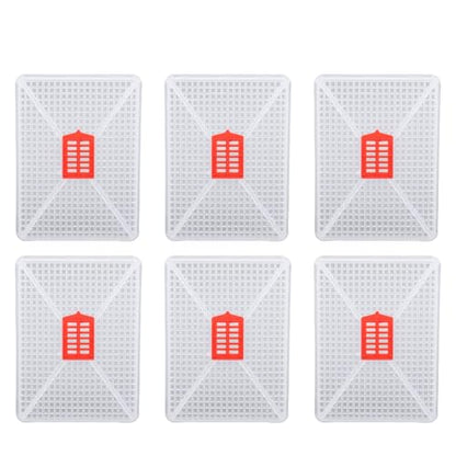 Plastic Bee Queen Cage Beekeeping Tool, Beekeeping Cage for Artificial Swarming Introduction of Queens for Bee Isolation 6 PCS