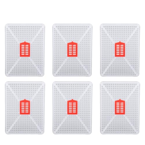 Plastic Bee Queen Cage Beekeeping Tool, Beekeeping Cage for Artificial Swarming Introduction of Queens for Bee Isolation 6 PCS