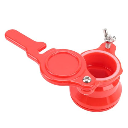 2pcs Honey Gate Leak Proof Honey Extractor Tap Valve with Threaded Tube and O Ring for Beekeeping Equipment Bucket (Red) - color: Red
