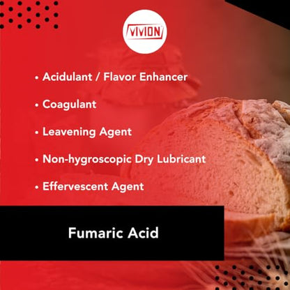 Fumaric Acid - 5 kg (11 lb) - FCC Food Grade Acidulant Powder - Preservative Sour Agent