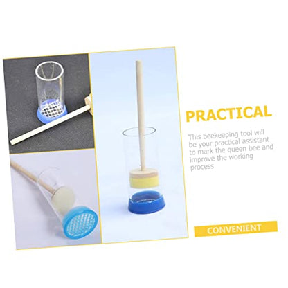 Abaodam Queen Marking Bottle Beekeeping Marker Tool Random Stick Essential for Bee Identification and Hive Management