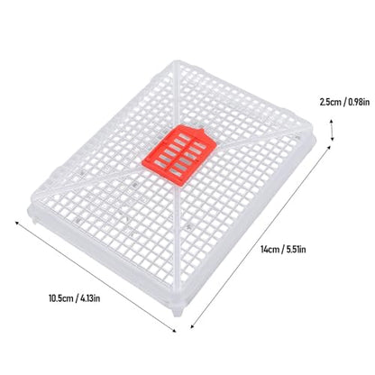 Plastic Bee Queen Cage Beekeeping Tool, Beekeeping Cage for Artificial Swarming Introduction of Queens for Bee Isolation 6 PCS