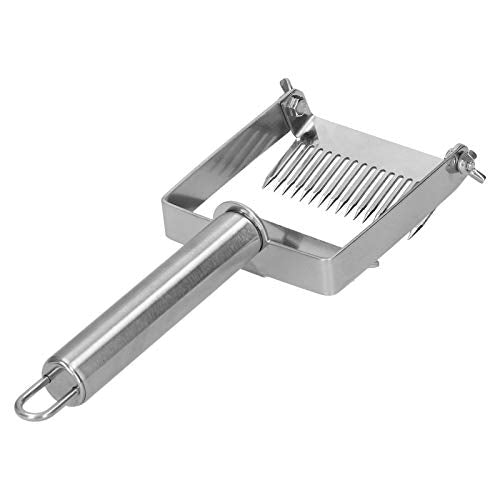 Precise Honey Uncapping Fork Scraper for Beekeeping Tool with Adjustable 17 Tines for Saving, Stainless Steel 7.9x3.0in, for Beekeepers