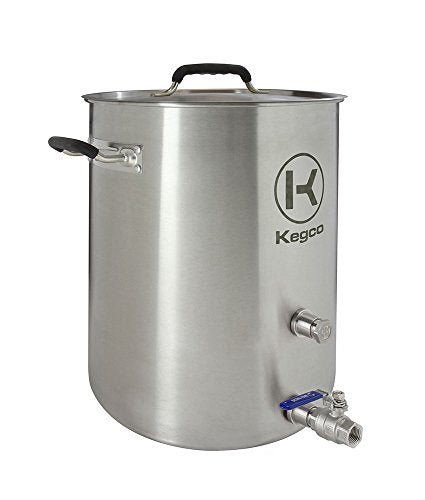 Kegco 8 gallon Brew Kettle with Plug & 2Piece Ball Valve