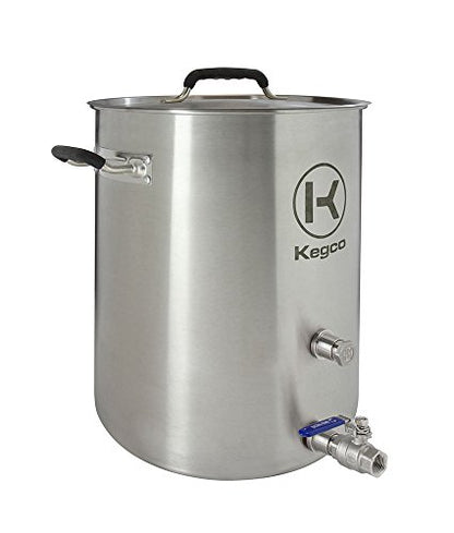 Kegco 8 gallon Brew Kettle with Plug & 2Piece Ball Valve