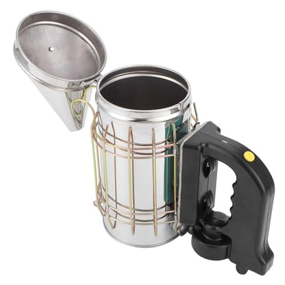 Beekeeping Supplies, Electric Hive Smoker, Stainless Steel Material with Handle, Smoking Tool,Beekeeping Tools