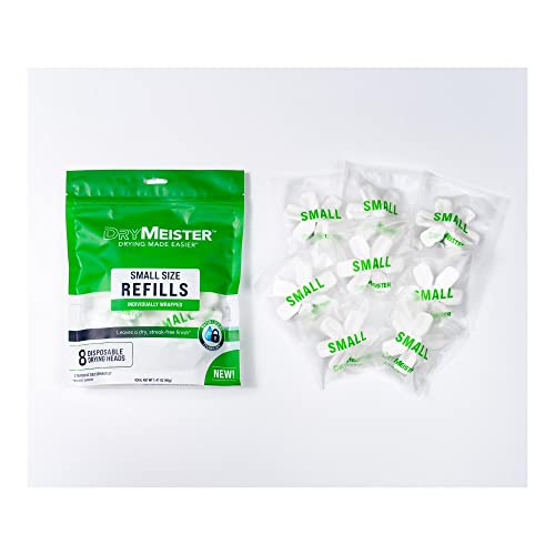 Small Refills - Dries Inside Narrow Water Bottles, Vases, Champagne Glasses, Decanters, Delicate Glasses - Reusable. Wand Sold Separately. - size: Small Size Drying Heads