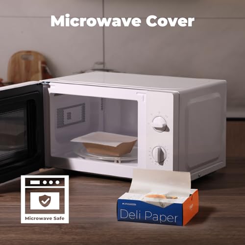 Fit Meal Prep [500 Pack] 6 x 10.75" Wax Paper Sheets for Food, Interfolded Precut Deli Paper, Pop Up Grease-Proof Sandwich Paper Wraps, Waterproof for Lunch, Food Basket, Microwave Cover, BBQ - size: 6 x 10.75"