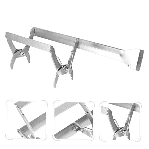 SUPVOX Bee Hive Frame Holder Metal Grip Tool for Beekeeping Essential Frame Support for Easy Lifting and Handling Apiaries