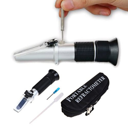 Hand Held S.g. 1.000-1.130 Brix 0-32%brix Wine Wort Beer Brewing Refractometer Rsg-100atc
