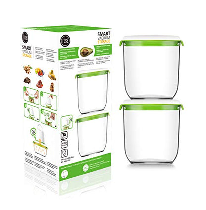 FOSA Vacuum Seal Containers, 2 Pack 45 oz, Vacuum Container for Food Storage, Food Containers for Vacuum Seal, Airtight Vacuum Food Containers, Durable Storage Solution (Vacuum Pump Not Included) - size: 45oz × 2