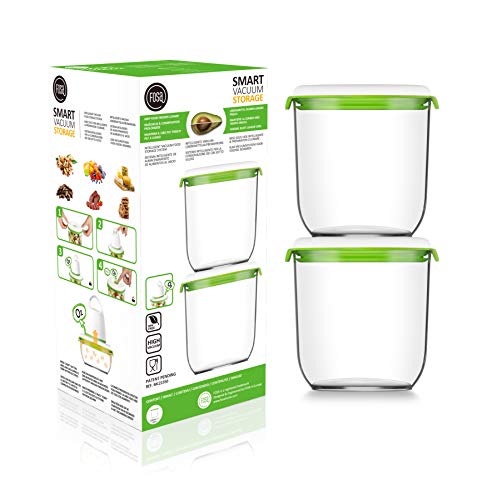 FOSA Vacuum Seal Containers, 2 Pack 45 oz, Vacuum Container for Food Storage, Food Containers for Vacuum Seal, Airtight Vacuum Food Containers, Durable Storage Solution (Vacuum Pump Not Included) - size: 45oz × 2